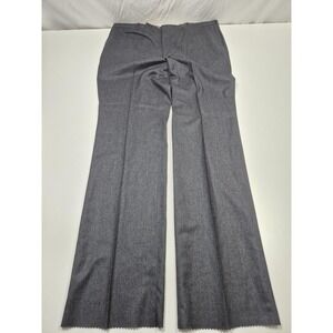 VTG Racquet Club Dress Pants Mens 42x36 Gray Wool Flat Front Unhemmed USA